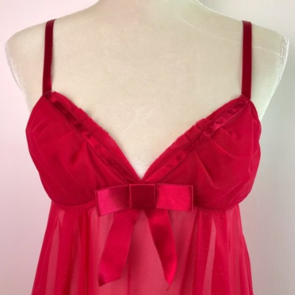Victoria’s Secret Red Babydoll  - Size Large - Picture 2 of 5